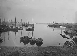 Mevagissey Collection: The outer harbour, Mevagissey, Cornwall. Around 1920s or early 1930s