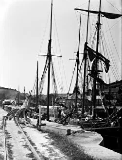 St Austell Collection: Pentewan harbour, Cornwall. 1914