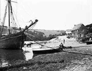 Gerrans Collection: Percuil River, Gerrans, Cornwall. 1912