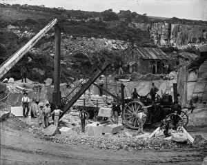 Quarrying Collection: Polkanuggo Quarry, Stithians, Cornwall. 1903-1904