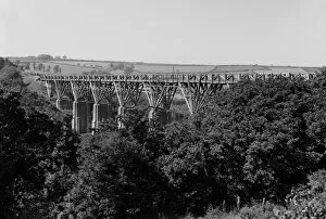 Images Dated 23rd August 2016: Ponsanooth Viaduct, Cornwall. 23rd July 1913