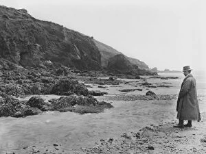 Images Dated 16th April 2019: Porthluney beach, St Michael Caerhays, Cornwall. 1909