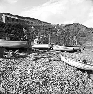 Images Dated 11th June 2018: Porthoustock, St Keverne, Cornwall. 1978