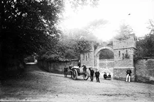 Padstow Collection: Prideaux Place gatehouse, Padstow, Cornwall. Early 1900s