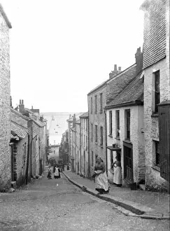 Images Dated 12th May 2016: Quay Hill, Falmouth, Cornwall. Early 1900s