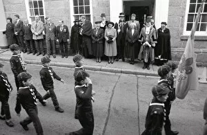 Images Dated 15th October 2018: Remembrance Day, Lostwithiel, Cornwall. November 1991