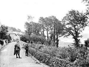 St Mawes Collection: The road along the sea front, overlooking the estuary, St Mawes, Cornwall. 29th June 1912