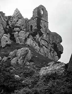Roche Rock chapel from the southeast, Roche, Cornwall. 1905