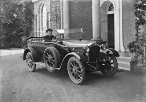 Transport Collection: A Rover 12 with the Bishop of Truro at the wheel, Feock, Cornwall. Around 1922