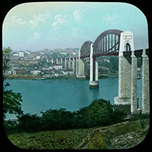 Images Dated 23rd August 2016: Royal Albert Bridge, Saltash, Cornwall. After 1859