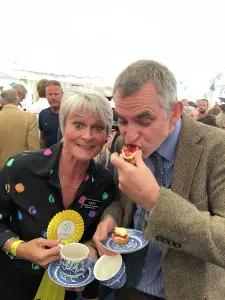 Charles Prints: Royal Cornwall Museum staff enjoy afternoon tea at the Royal Cornwall Show