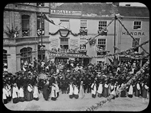 Images Dated 12th November 2019: Royal Visit, High Cross, Truro, Cornwall. 15th July 1903