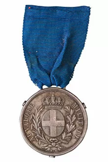 Images Dated 22nd November 2017: Sardinian Medal for Valour, Crimean War 1854-1856