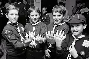 Fowey Collection: Scout Group, Lostwithiel, Cornwall. October 1992