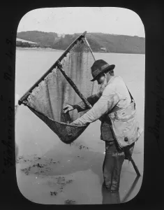 Victorian Prints: Shrimper on River Fal, Cornwall County Fisheries Exhibition