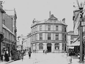 Images Dated 8th July 2019: Silvanus Trevails post office, High Cross, Truro, Cornwall. Early 1900s