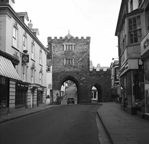 Images Dated 18th October 2018: South Gate, Southgate Street, Launceston, Cornwall. 1965
