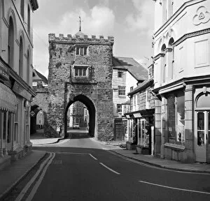 Images Dated 18th October 2018: South Gate, Southgate Street, Launceston, Cornwall. 1975