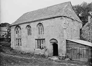 Images Dated 2nd April 2019: South side of great hall, Trecarrel Manor, Lezant, Cornwall. Undated