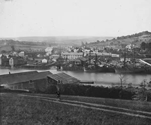 Images Dated 24th May 2018: South view over town and river, Wadebridge, Cornwall. Probably 1880s