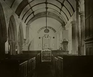 Images Dated 17th December 2018: St Crewennas Church, Crowan, Cornwall. Around 1860