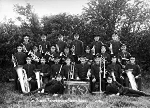 Images Dated 4th September 2017: St Dennis Temperance Brass Band, Cornwall. 1912