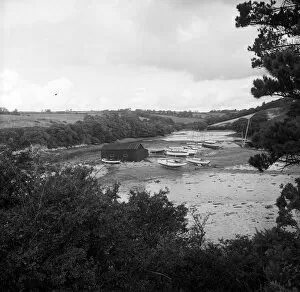 Images Dated 11th June 2018: St Just Creek, St Just in Roseland, Cornwall. 1965