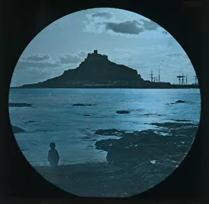 Images Dated 15th April 2019: St Michaels Mount, Mounts Bay, Cornwall. Undated, probably late 1800s