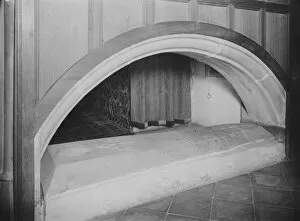 Little Petherick Collection: St Petroc Minor Church interior, Little Petherick, Cornwall. September 1929
