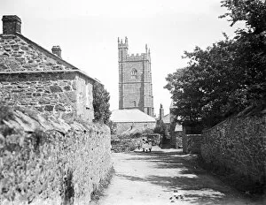 Images Dated 3rd August 2018: St Pol de Leon Church, Paul, Cornwall. Around 1910