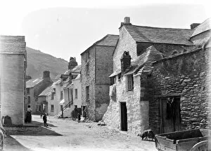 Polperro Collection: Street scene, Polperro, Cornwall. 1904
