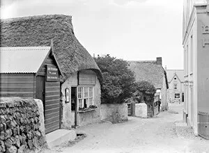 Images Dated 2nd August 2018: Street view, The Lizard, Landewednack, Cornwall. Early 1900s