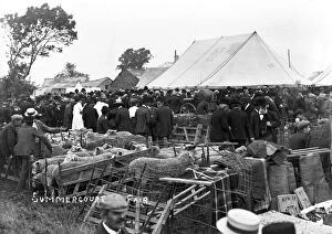 Images Dated 4th September 2017: Summercourt Fair, St Enoder, Cornwall. Early 1900s