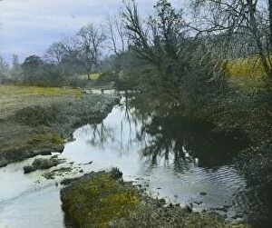 Launceston Collection: Tamar River from Polston Bridge, near Launceston, Cornwall. Around 1925