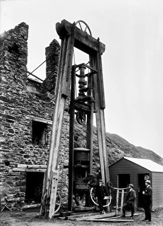 St Agnes Collection: Taylors Engine Shaft, Tywarnhayle Mine, Porth Towan, St Agnes, Cornwall. Around 1907