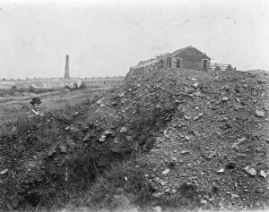 Redruth Collection: Tin dressing floor at Wheal Sparnon being turned into Victoria Park, Redruth, Cornwall. Late 1800s