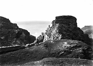 Tintagel Collection: Tintagel Castle, Cornwall. Early 1900s