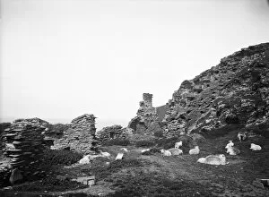 Tintagel Collection: Tintagel castle ruins, Cornwall. 1907