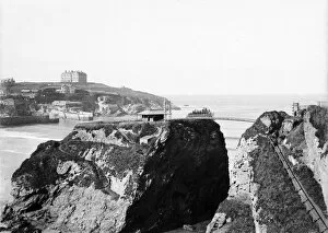 Images Dated 13th June 2016: Towan Island, Newquay, Cornwall. Early 1900s