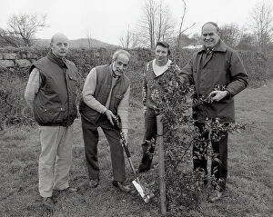 Images Dated 30th July 2018: Tree Planting, Lostwithiel, Cornwall. December 1989