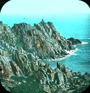 Treryn Dinas, near Treen, St Levan, Cornwall. 1894