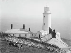 Coastline Prints: Trevose Head Lighthouse, St Merryn, Cornwall. 1906