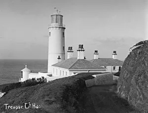St Merryn Collection: Trevose Head Lighthouse, St Merryn, Cornwall. Early 1900s