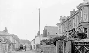 Images Dated 18th December 2015: Vicarage Road, Fore Street, St Agnes, Cornwall. Early 1900s