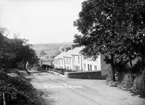 Images Dated 12th April 2018: Victoria Terrace, Terras Road, St Stephen in Brannel, Cornwall. Early 1900s