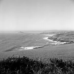 Images Dated 16th October 2018: View from Cudden Point, St Hilary, to Perranuthnoe, Cornwall. 1971 (probably 10th January)