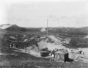 Images Dated 28th January 2019: A view of the excavation of St Pirans Oratory, Perranzabuloe, Cornwall. 1910