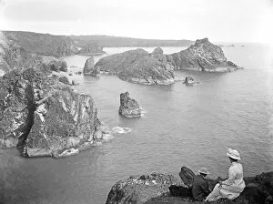 Kynance Collection: View from Par-an-Heul to Kynance Cove, Landewednack, Cornwall. 1908