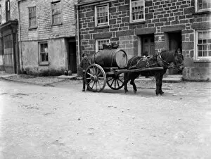Images Dated 4th September 2017: Water Carrier, St Day, Cornwall. Around 1925