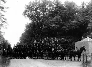 Redruth Collection: Wesley Mens Bible Class Outing, Redruth, Cornwall. Around 1900